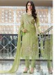 Green Organza Embroidered Straight Suits MONARK 406 By Bela Fashion