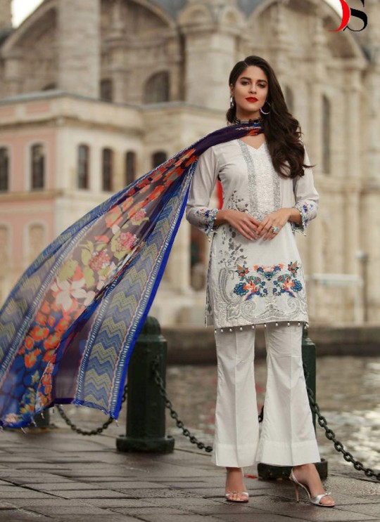 White Cotton Pakistani Salwar Kameez MUSLIN-2 100206 By Deepsy White Cotton Pakistani Salwar Kameez MUSLIN-2 100206 By Deepsy