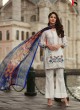 White Cotton Pakistani Salwar Kameez MUSLIN-2 100206 By Deepsy