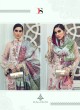 Cream Organza Pakistani Salwar Kameez FIYASTA 100701 By Deepsy