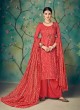 Red Cotton Straight Cut Suit BAGHBAN 15001 By Deepsy