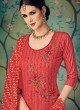 Red Cotton Straight Cut Suit BAGHBAN 15001 By Deepsy Red Cotton Straight Cut Suit BAGHBAN 15001 By Deepsy