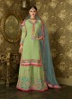 Green Geoegette Pakistani Palazzo Suit DULHAN 2 BRIDEL COLLECTION 2001 By Deepsy Green Geoegette Pakistani Palazzo Suit DULHAN 2 BRIDEL COLLECTION 2001 By Deepsy