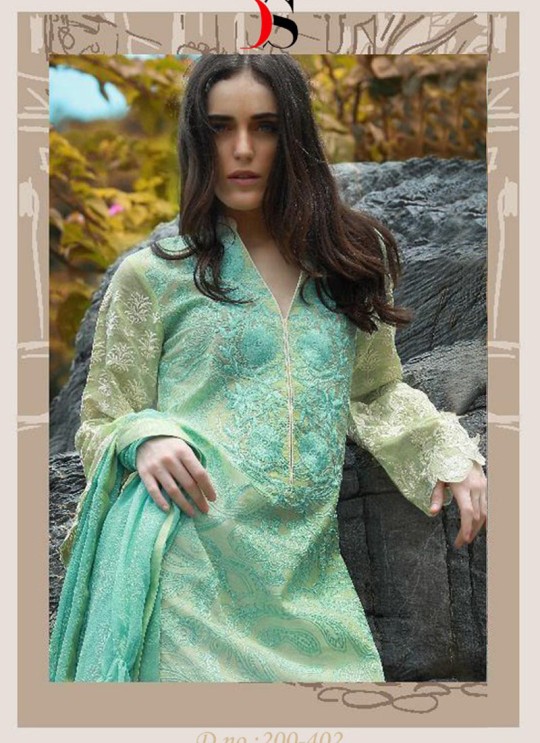 Green Cotton Pakistani Salwar Kameez CREATION Vol-3 200402 By Deepsy Green Cotton Pakistani Salwar Kameez CREATION Vol-3 200402 By Deepsy