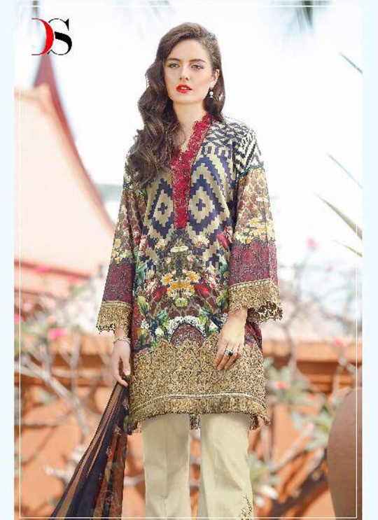 Multicolor Cotton Pakistani Salwar Kameez FLORENT Vol-14 60004 By Deepsy