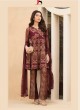 Wine Geoegette Pakistani Salwar Kameez JASHMIN 85005 By Deepsy