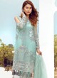 Ice Blue Georgette Embroidered Pakistani Salwar Suit ROSEMEEN CRAFT BY FEPIC 8001 TO 8008 SERIES Fepic 8002