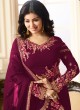 Purple Georgette Churidar Suits SIMAR 18009 SERIES 18010D Color By Glossy