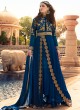 Blue Georgette Pant Style Suit Rhythm 7102 By Glossy
