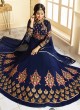 Blue Georgette Floor Length Anarkali AYESHA SIMAR 9010 By Glossy Blue Georgette Floor Length Anarkali AYESHA SIMAR 9010 By Glossy