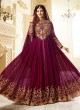 Magenta Georgette Floor Length Anarkali AYESHA SIMAR 9014 By Glossy